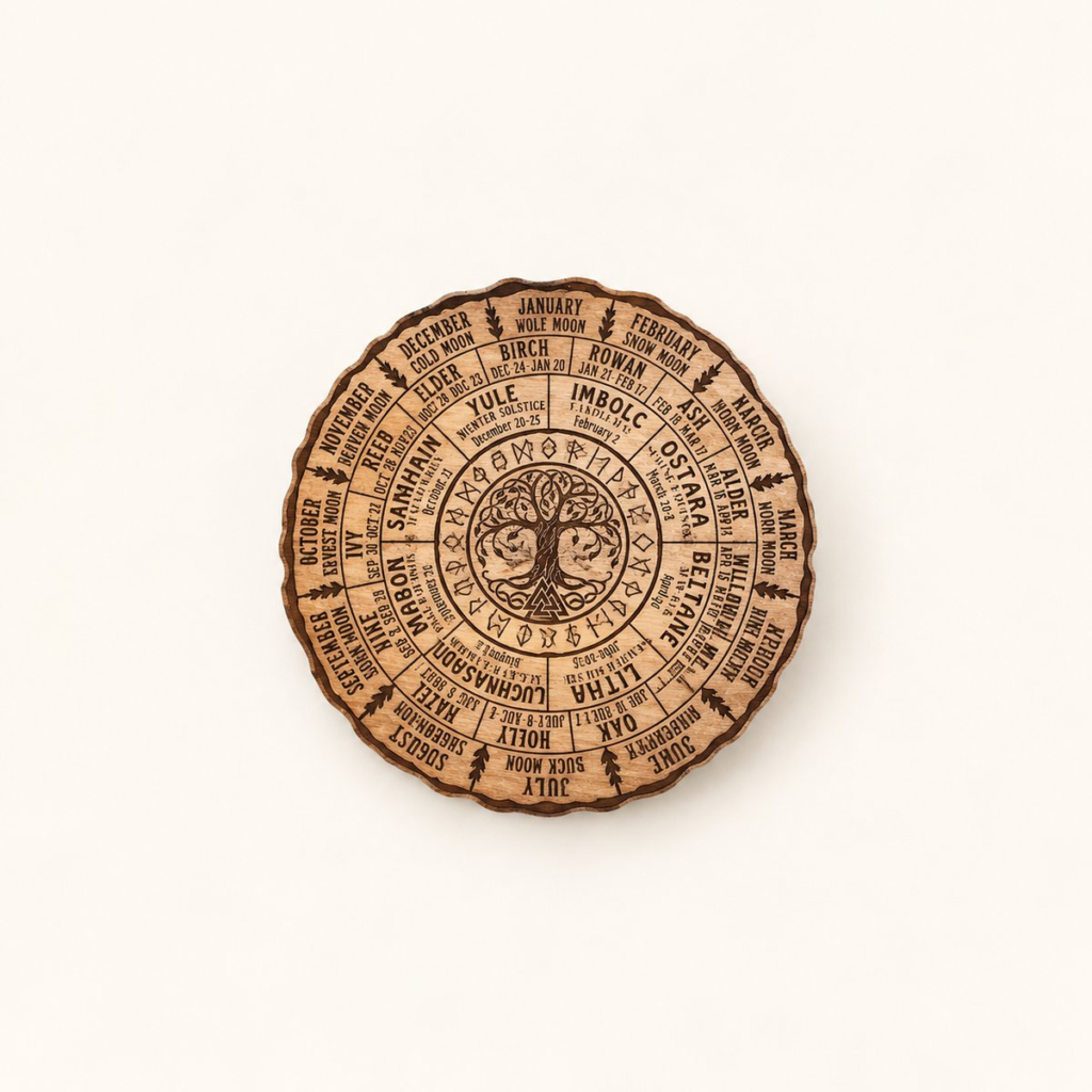 The Northern Seasons — Celtic Wheel of the Year Plaque